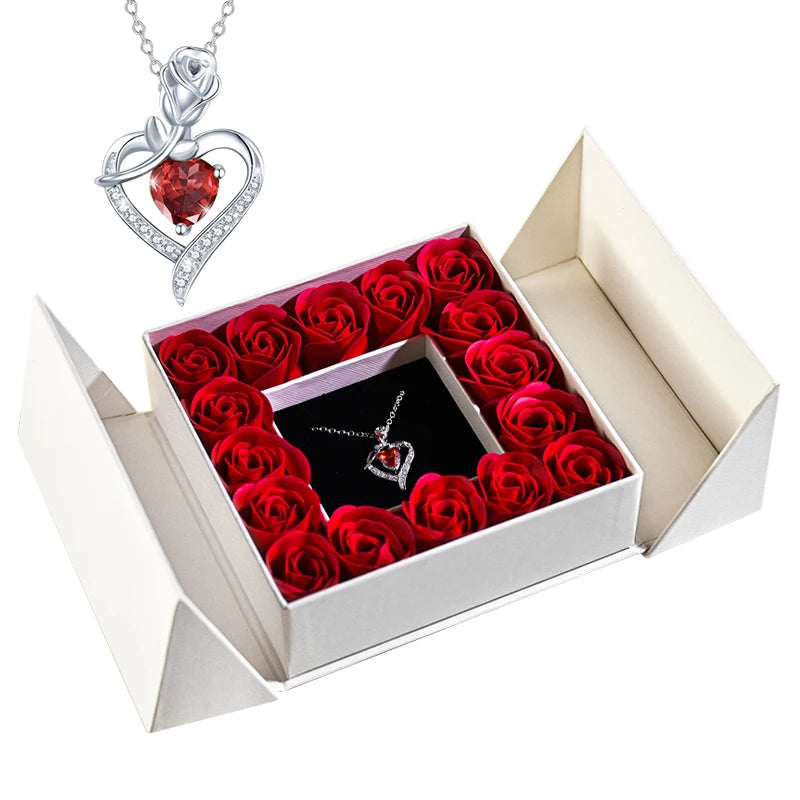 Rose Necklace Gift Box