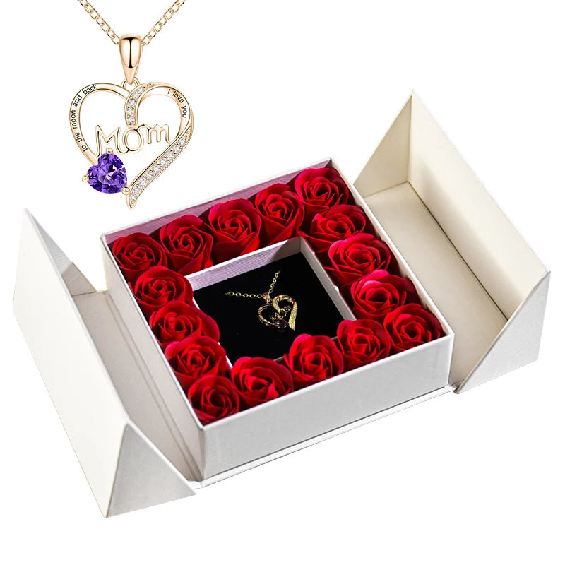 Rose Necklace Gift Box