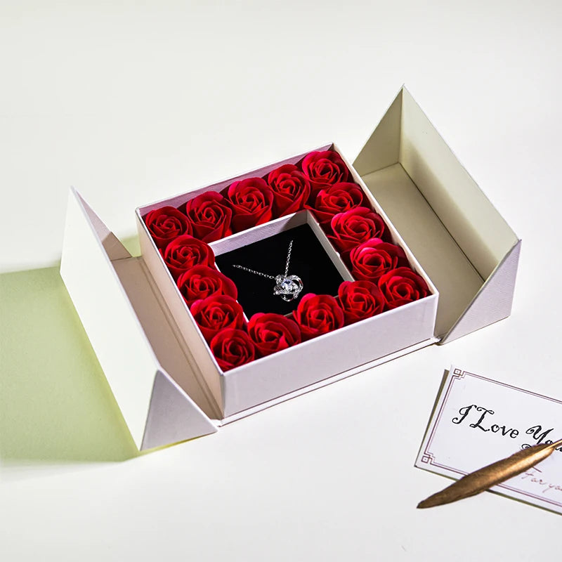 Rose Necklace Gift Box