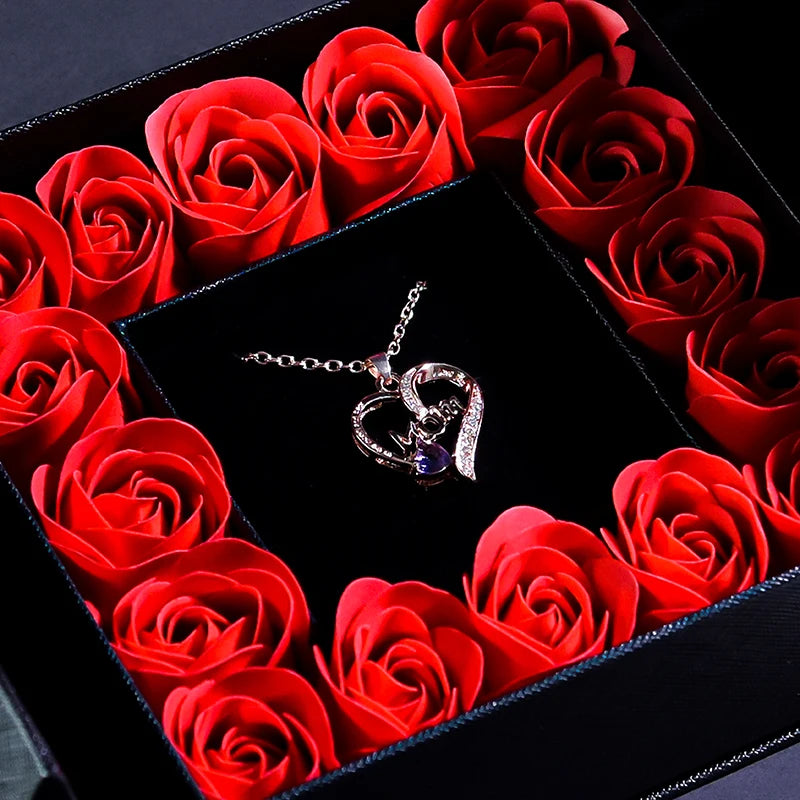 Rose Necklace Gift Box
