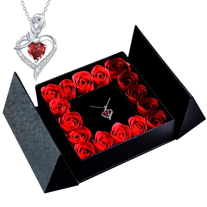 Rose Necklace Gift Box