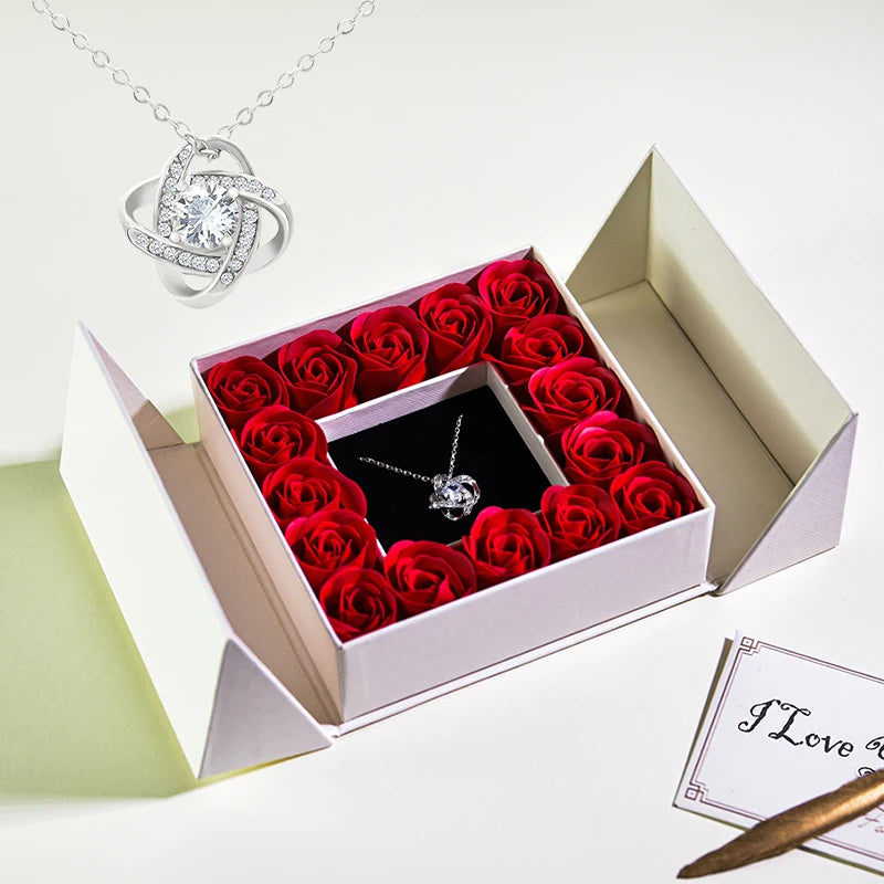 Rose Necklace Gift Box