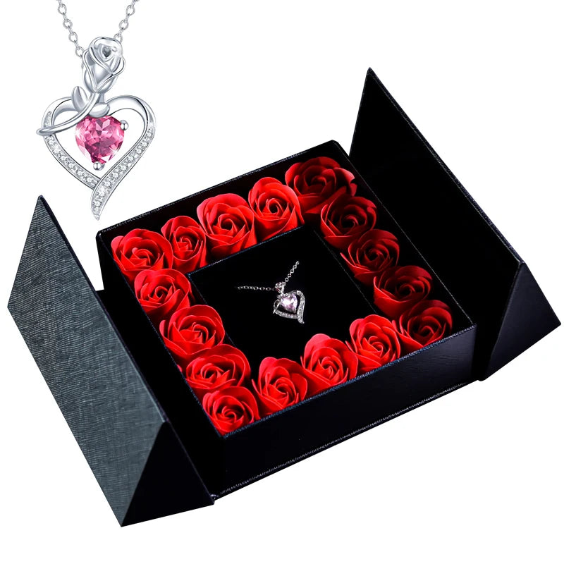 Rose Necklace Gift Box