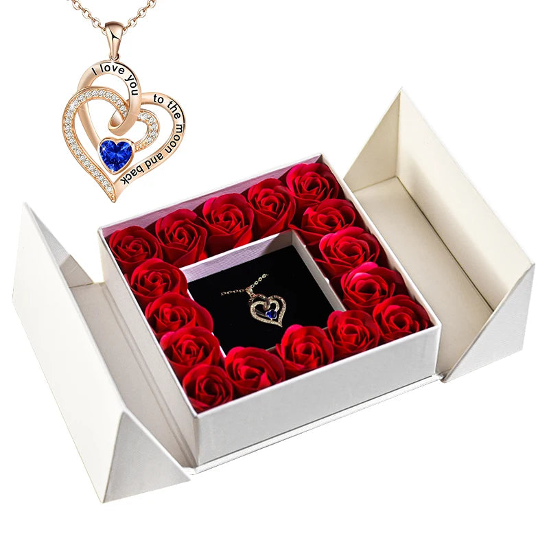 Rose Necklace Gift Box