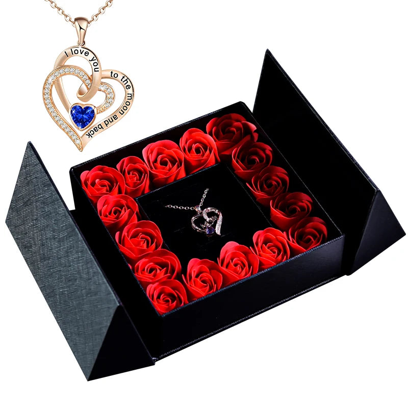 Rose Necklace Gift Box