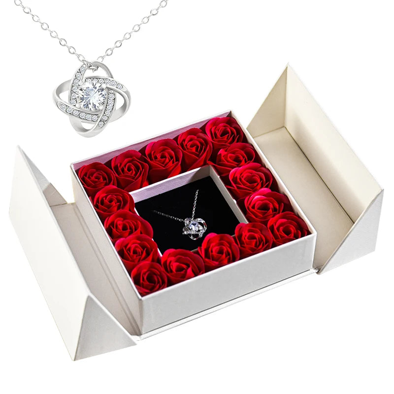 Rose Necklace Gift Box
