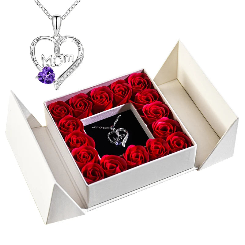 Rose Necklace Gift Box