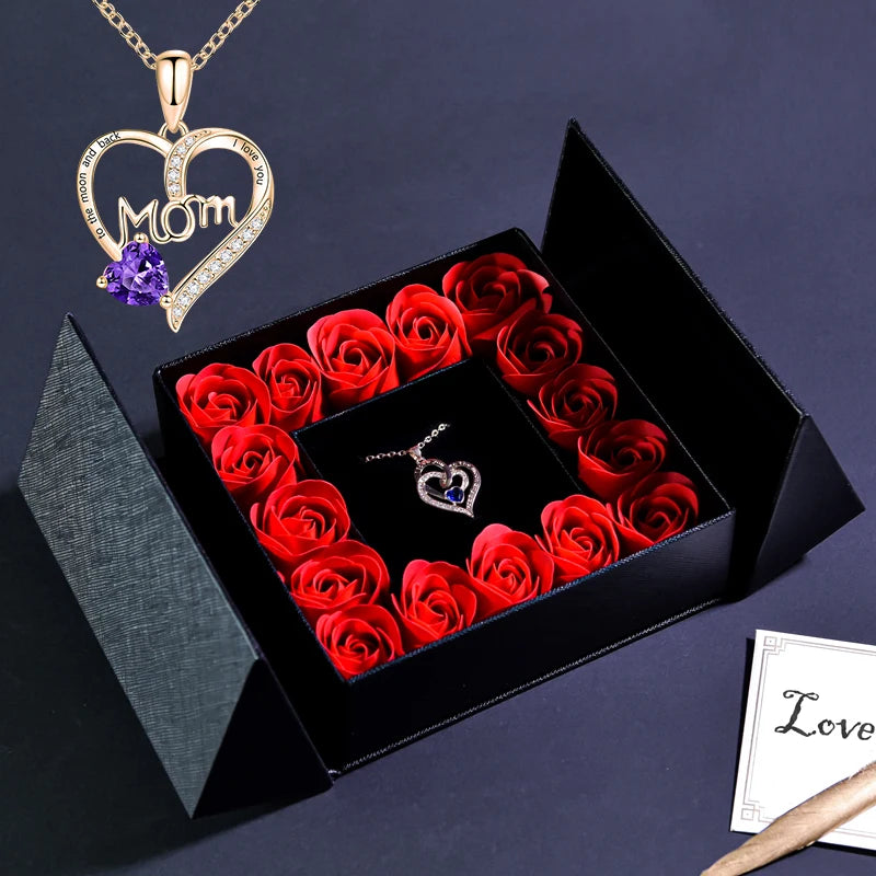 Rose Necklace Gift Box