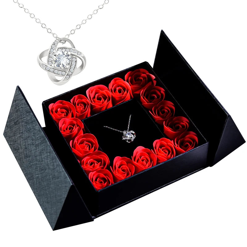 Rose Necklace Gift Box