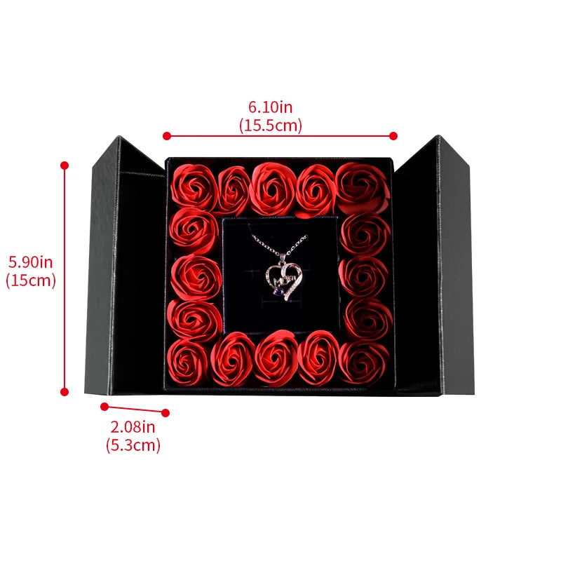 Rose Necklace Gift Box