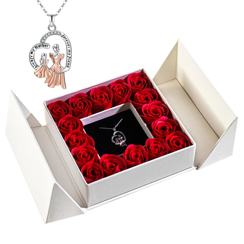 Rose Necklace Gift Box