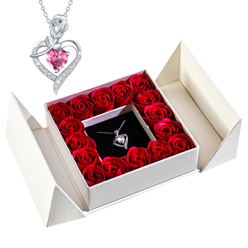Rose Necklace Gift Box