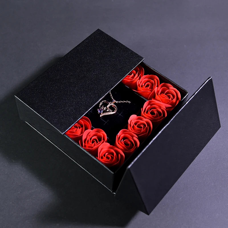 Rose Necklace Gift Box